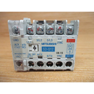 Mitsubishi SD-Q12-DC24V Magnetic Contactor SD-Q12 - Used