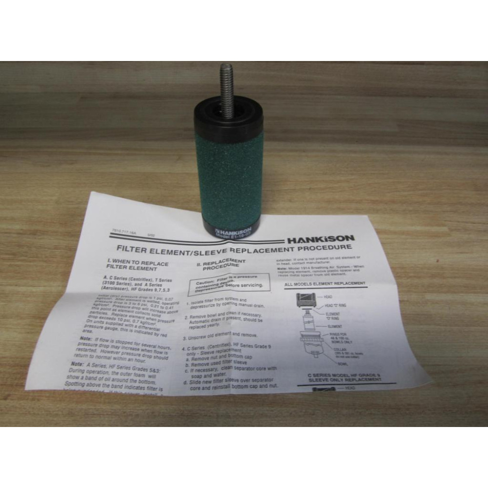 Hankison E1-16-03 Filter  E11603 - New No Box