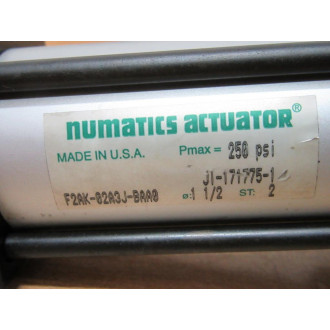 Numatics Actuator F2AK-02A3J-BAA0 Cylinder J1-171775-1 - New No Box