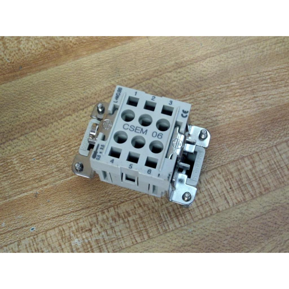 ILME CSEM 06 6P Male Insert CSEM06 - New No Box