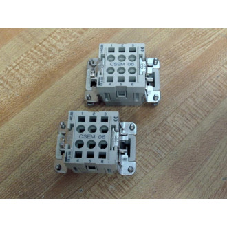 ILME CSEM 06 6P Male Insert CSEM06 - New No Box