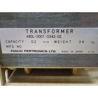 Fanuc A80L-0001-0342-02 Transformer A80L0001034202 - Used