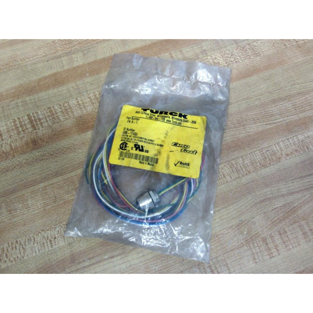 Turck FK 8-1 Female Eurofast Receptacle U99-17433