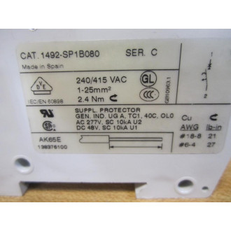 Allen Bradley 1492-SP-1B100 Circuit Breaker 1492SP1B100 8A - Used