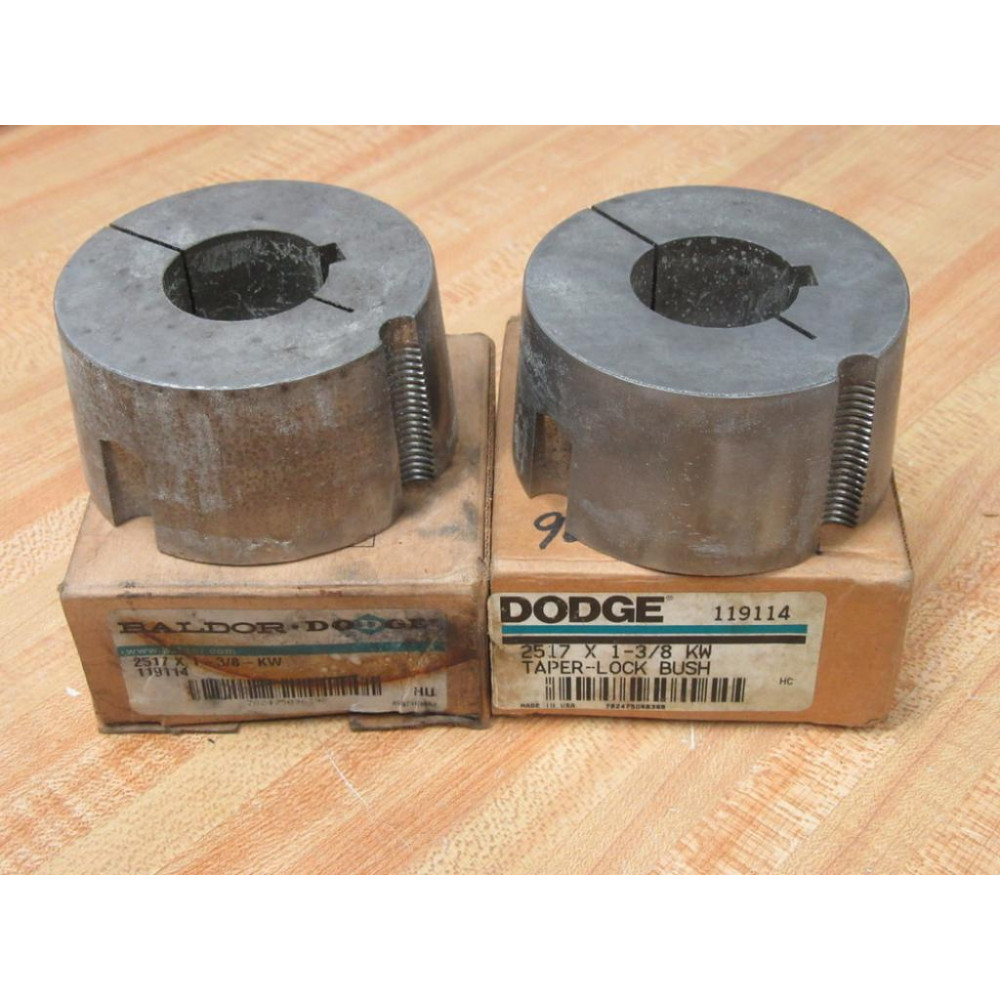 Dodge 119114 Taper Lock Bushing 2517X138KW (Pack of 2)