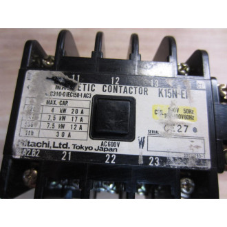 Hitachi K15N-EP Magnetic Contactor K15NEP - Used