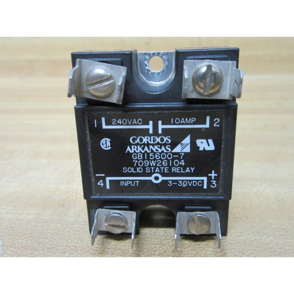 Gordos Arkansas GB15600-7 Relay GBI5600-7 - Used