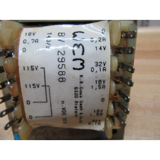 WEM BV-29588 Transformer BV29588 - Used