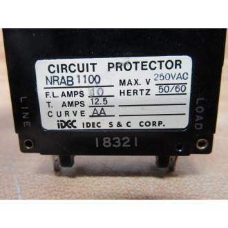 IDEC NRAB1100-10A-AA Breaker NRAB110010AAA - New No Box