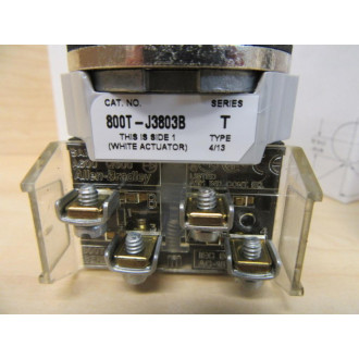 Allen Bradley 800T-J3803B Selector Switch - New No Box