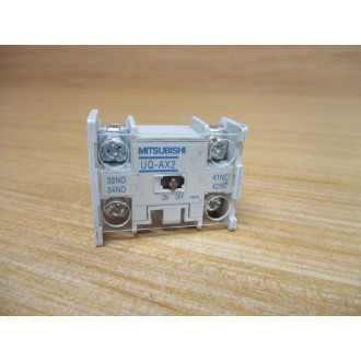 Mitsubishi UQ-AX2 Auxiliary Contact Block UQAX2 (Pack of 2) - New No Box