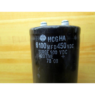 Hitachi HCGHA Capacitor 6100MFD 450VDC - Used