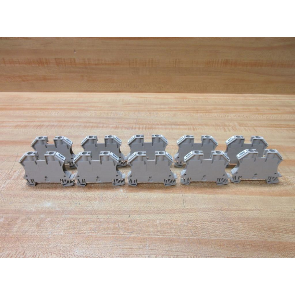 Weidmuller WDU 6 Terminal Block WDU6 1020200000 (Pack of 10) - Used