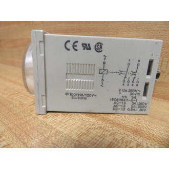 Omron H3CR-H8L Timer H3CRH8L 100110120VAC 0.05m-12min - Used