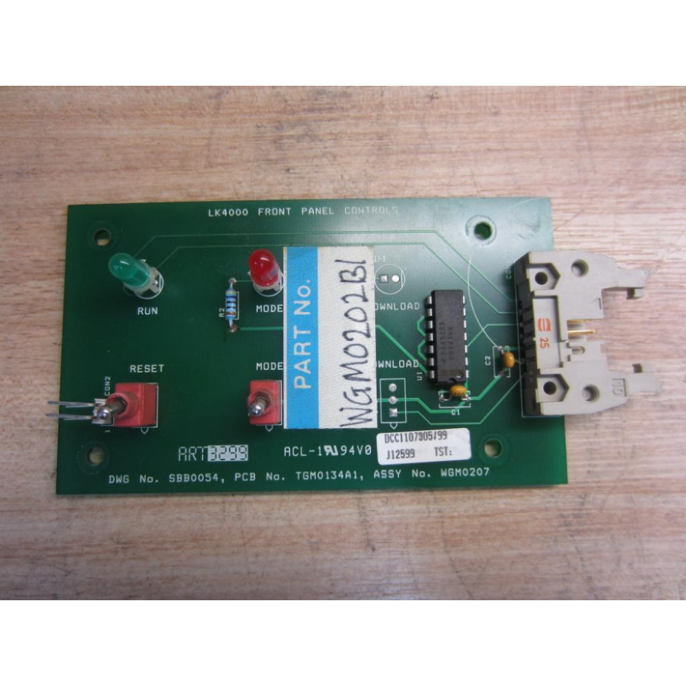 WGM0202B1 Circuit Board WGM0207 - Used