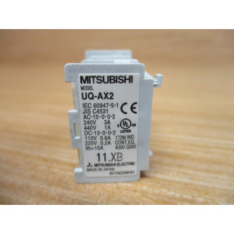 Mitsubishi UQ-AX2 Auxiliary Contact Block UQAX2 (Pack of 2) - New No Box