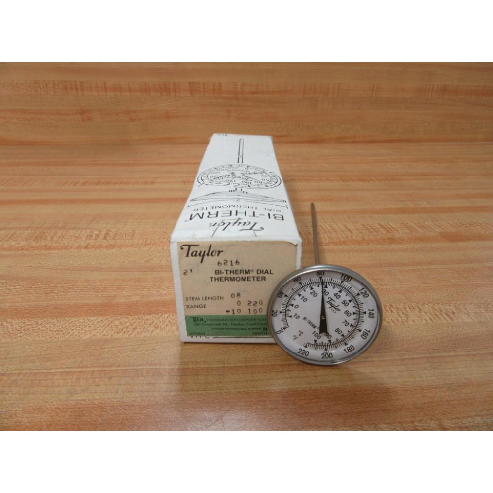 Taylor 6216 2" Bi-Therm Dial Thermometer