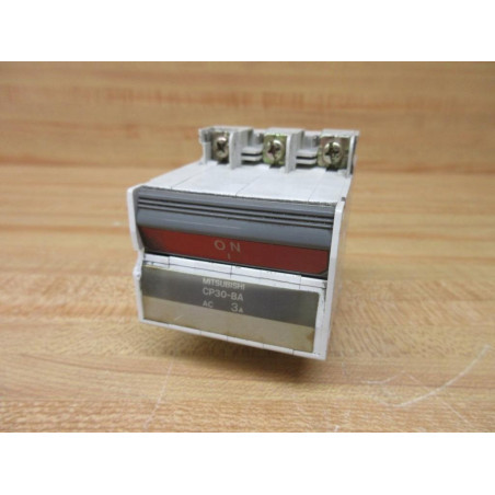Mitsubishi CP30-BA-3P-3A Circuit Protector CP30BA3P3A Cracked Housing - Used