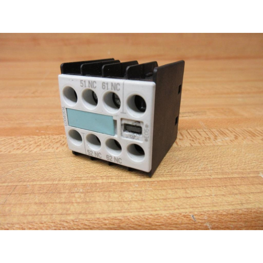Siemens 3RH1911-1FA02 Auxiliary Contact Block 3RH19111FA02 - Used