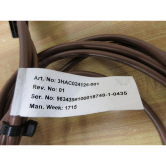 ABB 3HAC024125-001 Robot Cable 3HAC024125001 Rev. 01 - Used
