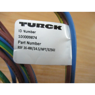 Turck RSF 36-4M14.5NPT3561 Receptacle 100009874 Mounted - New No Box