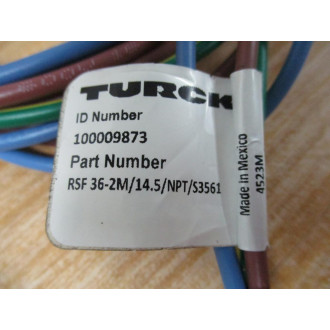 Turck RSF 36-2M14.5NPTS3561 Receptacle 100009873 Mounted - New No Box