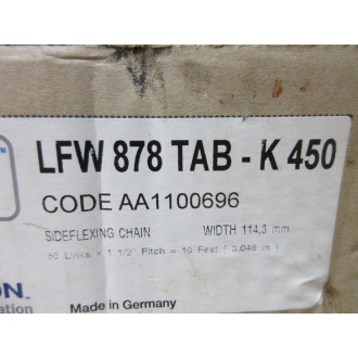 Emerson LFW 878 TAB-K 450 System Plast Table Top Chain AA1100696