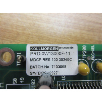 Kollmorgen PRD-0W13000F-11 Circuit Board PRD0W13000F11 - Used