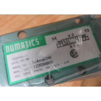 Numatics 124SS63AK Valve 123SS600K - New No Box