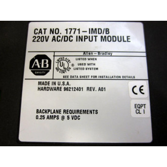 Allen Bradley 1771-IMD IP Module 1771IMD Ser B - Used