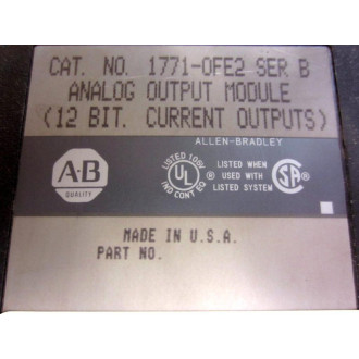 Allen Bradley 1771-OFE2 Module Ser B - Used