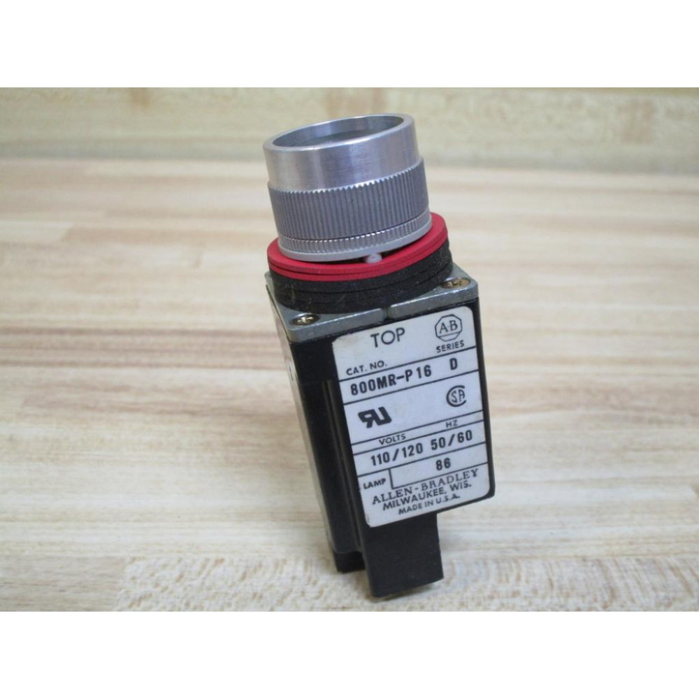 Allen Bradley 800MR-P16 Pilot Light 800MRP16 WO LensBulb Series D - Used