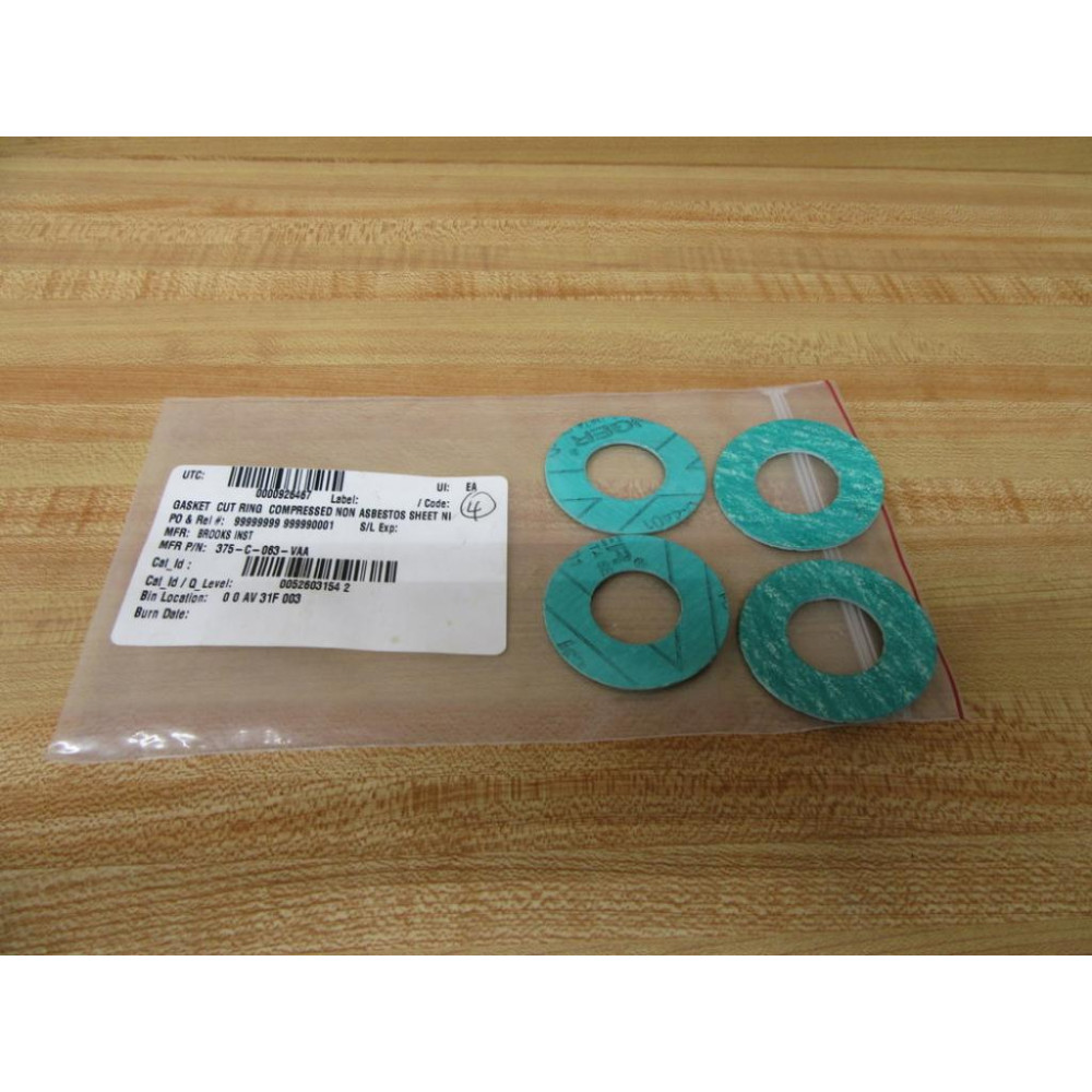 Brooks Institute 375-C-063-VAA Gasket 375C063VAA (Pack of 4)