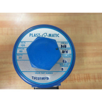 Plast-O-Matic TUC3B8W20 True Blue Solenoid Valve