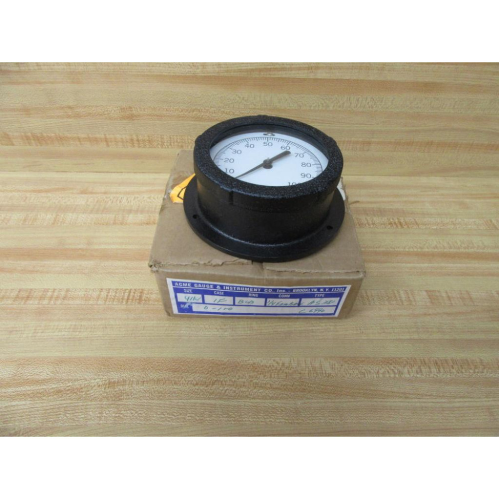 Acme 66-040-905 Air Gauge 66040905 0-100
