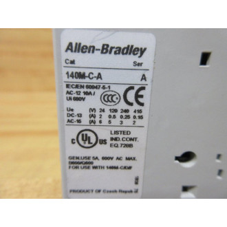 Allen Bradley 140M-C-ASA20 Aux. Contact 140M-C-A - New No Box
