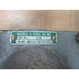 Russell & Stoll 3123W Receptacle wConduit Box - Used