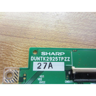 Sharp DUNTK2925TPZZ Circuit Board DUNTK2925TPZZ 27A - Used
