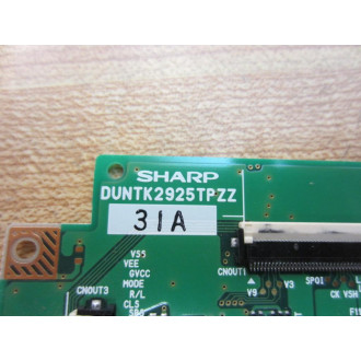 Sharp DUNTK2925TPZZ Circuit Board DUNTK2925TPZZ 31A - Used