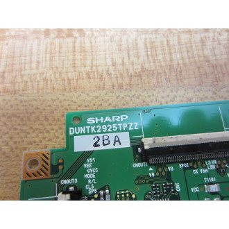 Sharp DUNTK2925TPZZ Circuit Board DUNTK2925TPZZ 2BA - Used