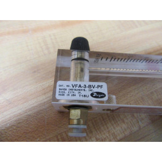 Dwyer VFA-3-BV-PF SCFH Air Flow Meter VFA3BVPF - Used
