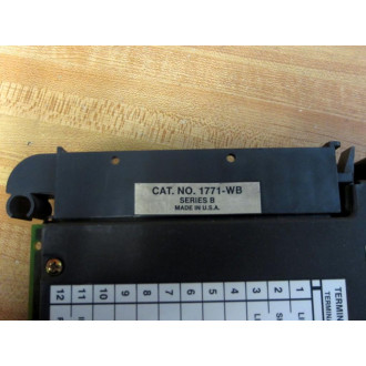 Allen Bradley 1771-ASB Module Ser E, FW Rev.H, 96218071 A01 WWiring Arm - Used