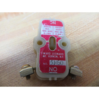 Ward Leonard 5M60 Contact - New No Box