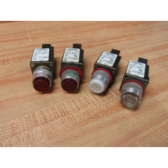 Allen Bradley 800MR-P16 Pilot Light 800MRP16 (Pack of 4) - Used