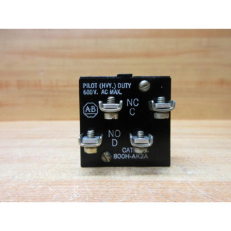 Allen Bradley 800H-AK2A Contact Block 800HAK2A - New No Box
