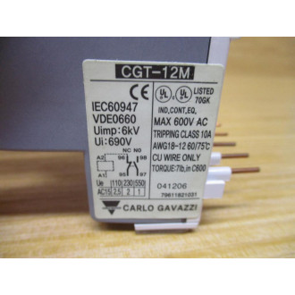 Carlo Gavazzi CGT-12M Thermal Overload Relay 12-16A,  CGT-12M-16