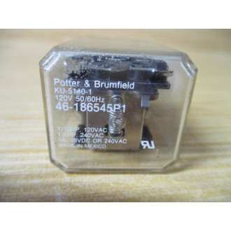 Potter & Brumfield KU-5140-1-120V Relay 46-186545P1 - Used