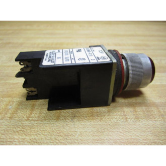 Allen Bradley 800MR-P16 Pilot Light 800MRP16 Red Lens Series D - Used