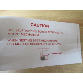 047-6500-00 SPDT Mechanism 047650000 - New No Box
