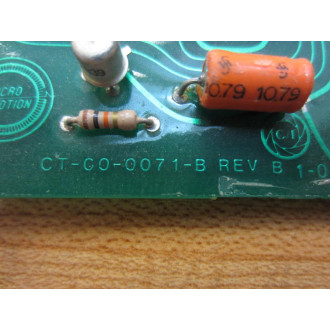Micro Motion CT-00-0071-B Circuit Board CT000071B - Used